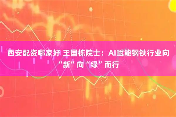 西安配资哪家好 王国栋院士：AI赋能钢铁行业向“新”向“绿”而行